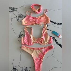 Blackbough lemonade 4 piece swim suit set